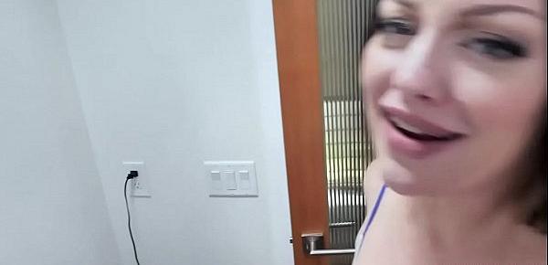  Stepson meets his stepmom in the bathroom for a doggystyle bone session